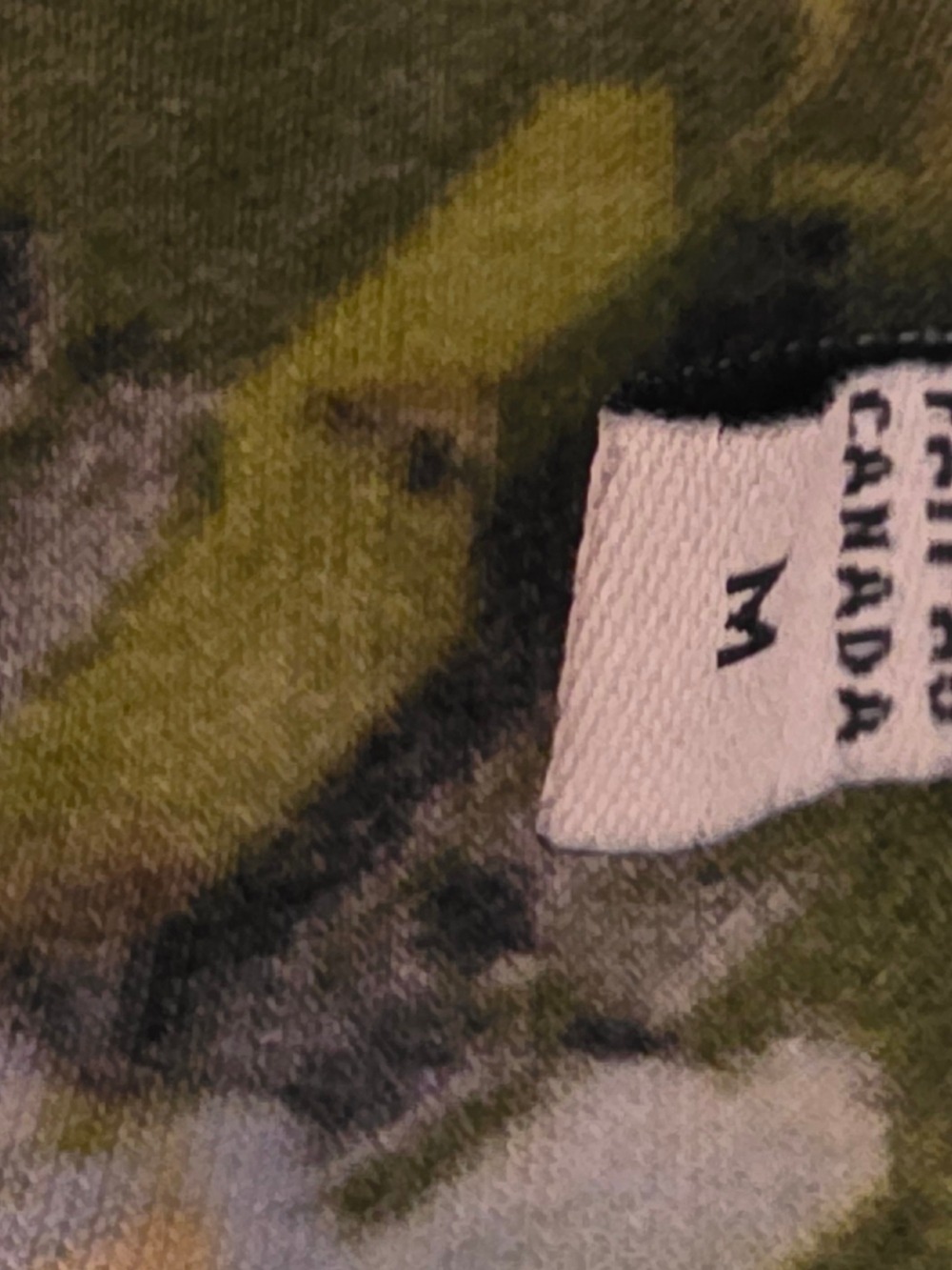 4/$97 Canadian Vivian Wong Abstract Brushstroke Button-Front Top - Picture 14 of 14